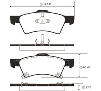 Тормозные колодки задние CTR GK0270