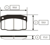 Тормозные колодки передние CTR GK0431