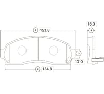 Тормозные колодки передние CTR GK0152