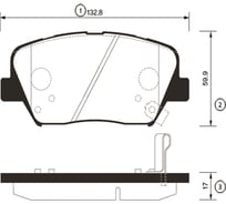 Тормозные колодки передние CTR GK0556