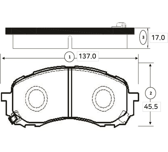 Тормозные колодки передние CTR GK1011