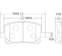 Тормозные колодки передние CTR GK1049