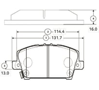 Тормозные колодки передние CTR GK0342