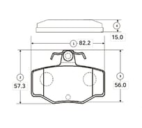 Тормозные колодки задние CTR GK0852