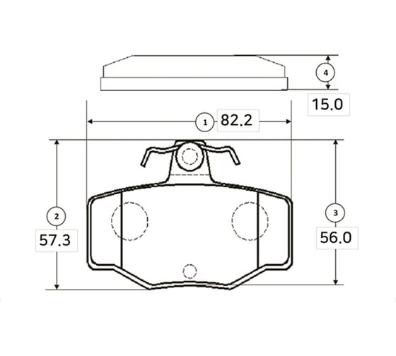 Тормозные колодки задние CTR GK0852 1