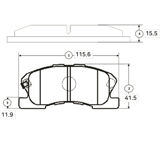 Тормозные колодки передние CTR GK0137 1