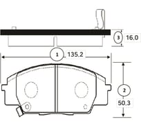 Тормозные колодки передние CTR GK0331