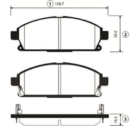 Тормозные колодки передние CTR GK0840