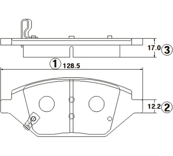 Тормозные колодки передние CTR GK1396