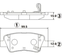 Тормозные колодки передние CTR GK1390