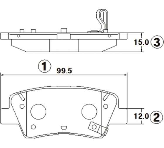Тормозные колодки передние CTR GK1390 1