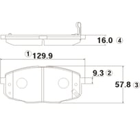 Тормозные колодки передние CTR GK0527