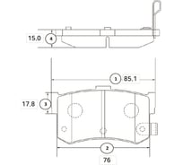 Тормозные колодки передние CTR GK0459
