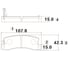 Тормозные колодки задние CTR GK1018 1