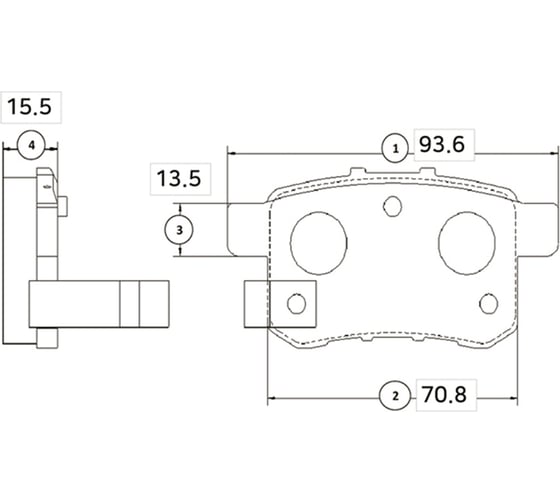 Тормозные колодки CTR GK0344 1