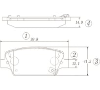 Тормозные колодки CTR GK1389