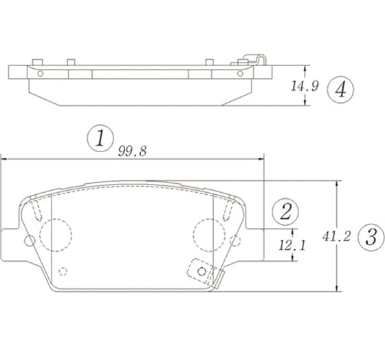 Тормозные колодки CTR GK1389 1