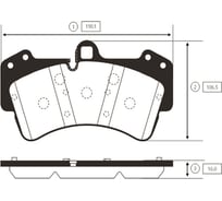 Тормозные колодки передние CTR GK1299