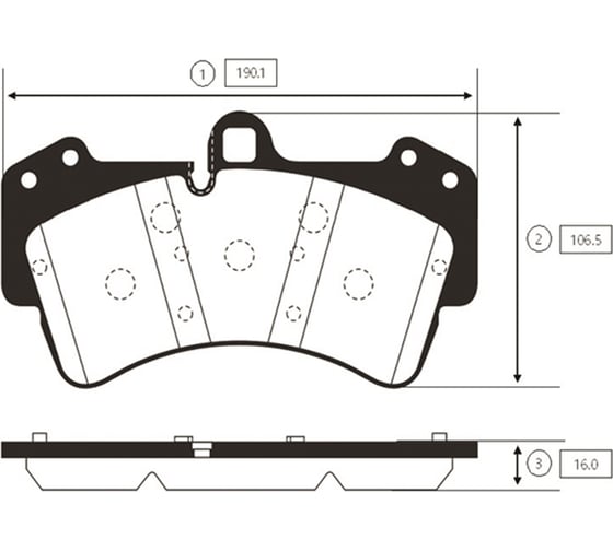 Тормозные колодки передние CTR GK1299