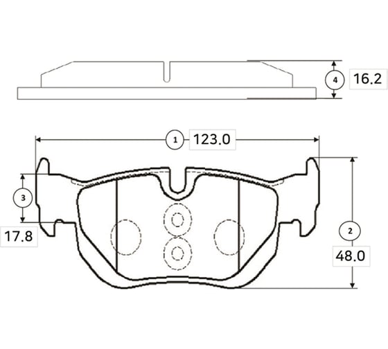 Тормозные колодки задние CTR GK0024 1