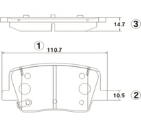 Тормозные колодки задние CTR GK1418