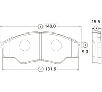 Тормозные колодки передние CTR GK1084