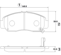 Тормозные колодки передние CTR GK0348