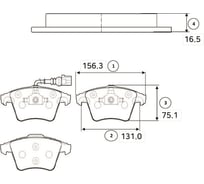 Тормозные колодки передние CTR GK1258