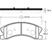 Тормозные колодки передние CTR GK0103