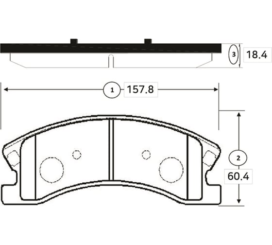 Тормозные колодки передние CTR GK0103