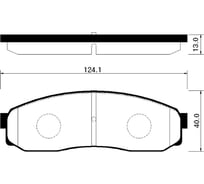 Тормозные колодки задние CTR GK0513