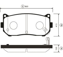 Тормозные колодки задние CTR GK0516