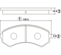 Тормозные колодки передние CTR GK0687