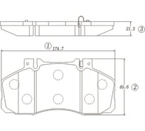 Тормозные колодки CTR GK0506
