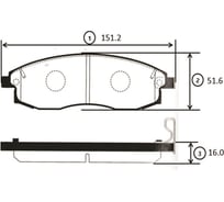 Тормозные колодки передние CTR GK0583