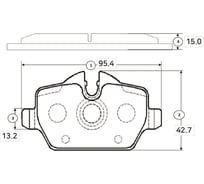 Тормозные колодки задние CTR GK0022
