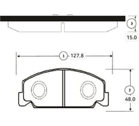 Тормозные колодки передние CTR GK0322
