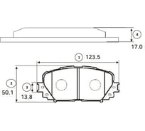 Тормозные колодки передние CTR GK1173