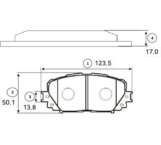Тормозные колодки передние CTR GK1173