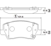 Тормозные колодки передние CTR GK1392