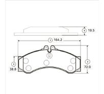 Тормозные колодки передние CTR GK0056