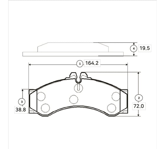 Тормозные колодки передние CTR GK0056 1