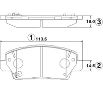 Тормозные колодки задние CTR GK1391