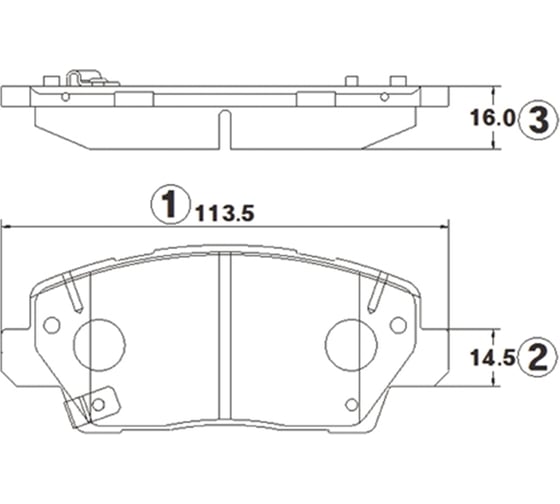 Тормозные колодки задние CTR GK1391 1