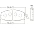 Тормозные колодки передние CTR GK1053 1