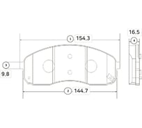 Тормозные колодки передние CTR GK0539