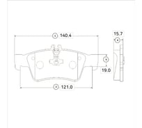 Тормозные колодки задние CTR GK0040