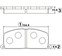 Тормозные колодки передние CTR GK1120