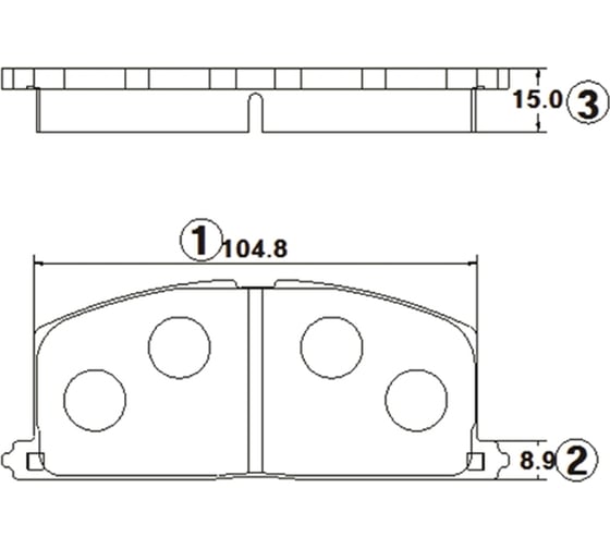 Тормозные колодки передние CTR GK1120 1