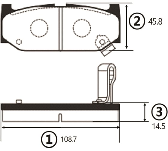Тормозные колодки передние CTR GK0970 1